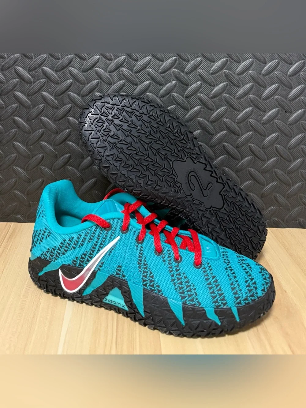 Nike Ja 3 GS Scratch 3.0 Turbo Green University Red IB4773-300 Youth Size 5.5Y